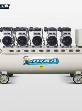 空压机大型高压380V飓霸无油低音工业级气泵汽修喷漆充气泵220