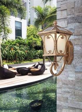 太阳能壁灯户外墙壁灯室外灯入门灯门柱别墅防水庭院灯花园灯家用