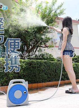 家用浇花水枪洗车器浇水喷头洒水浇菜园艺水管车收纳架套装