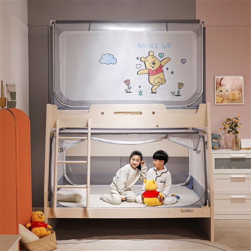 子母床A类防摔全包底上下实木高低床蚊帐梯形下铺双层上下床1.5米,淘宝优惠券,粉丝福利购,淘宝优惠卷