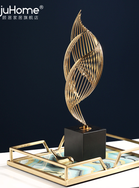 现代简约轻奢客厅创意摆件样板间电视柜酒柜家居软装饰品摆设