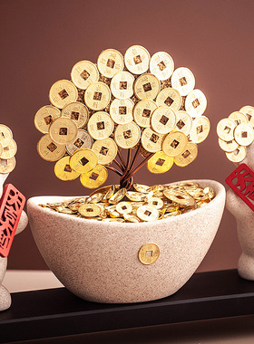 新中式电酒利装饰摆饰轻奢大吉大柜玄关视柜摆设客厅乔迁新居礼品