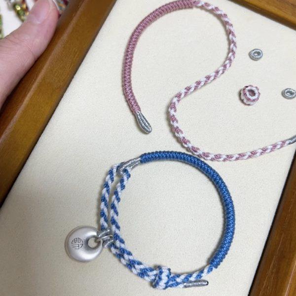 金刚结四面佛手链手搓棉手工编织手绳可穿珠半成品手绳转运珠绳子,淘宝优惠券,粉丝福利购,淘宝优惠卷