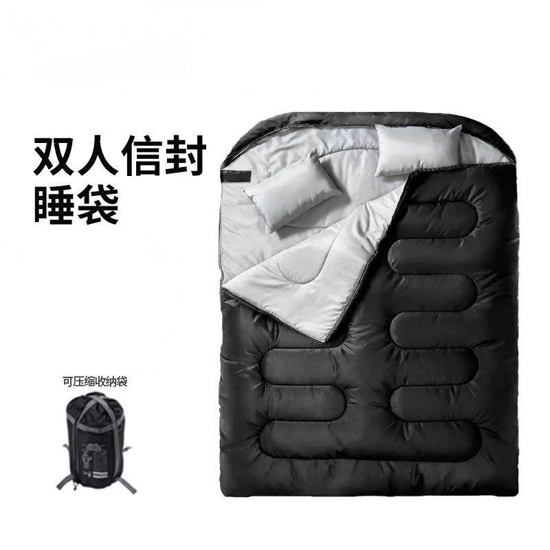 双人睡袋成人户外加厚防水防寒情侣可拆分两用保暖秋冬季露营睡袋,淘宝优惠券,粉丝福利购,淘宝优惠卷