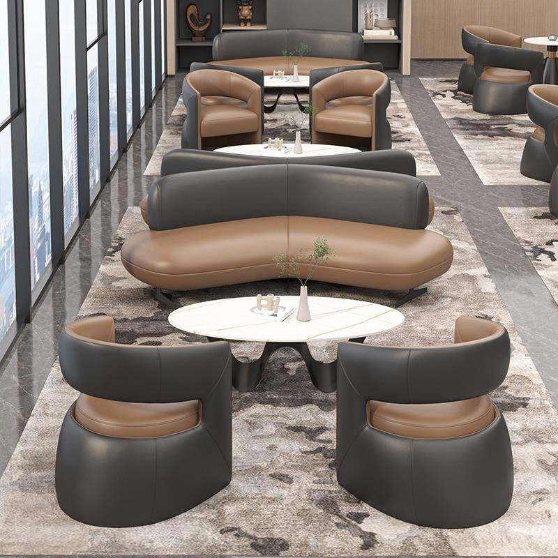 轻奢售楼处接待洽谈桌椅组合现代展厅营销中心酒店休息区一桌四椅,淘宝优惠券,粉丝福利购,淘宝优惠卷