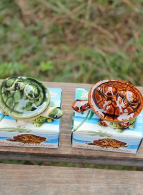 水下摆件头脚会动陶瓷小神龟鱼缸水下装饰品庙会旅游景点儿童玩具