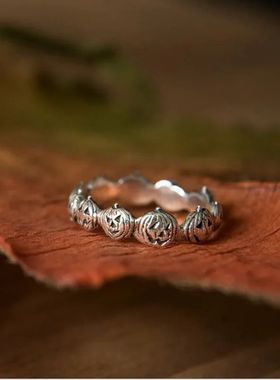 Halloween Goth Rings Creative Punk Halloween Pumpkin Stackin