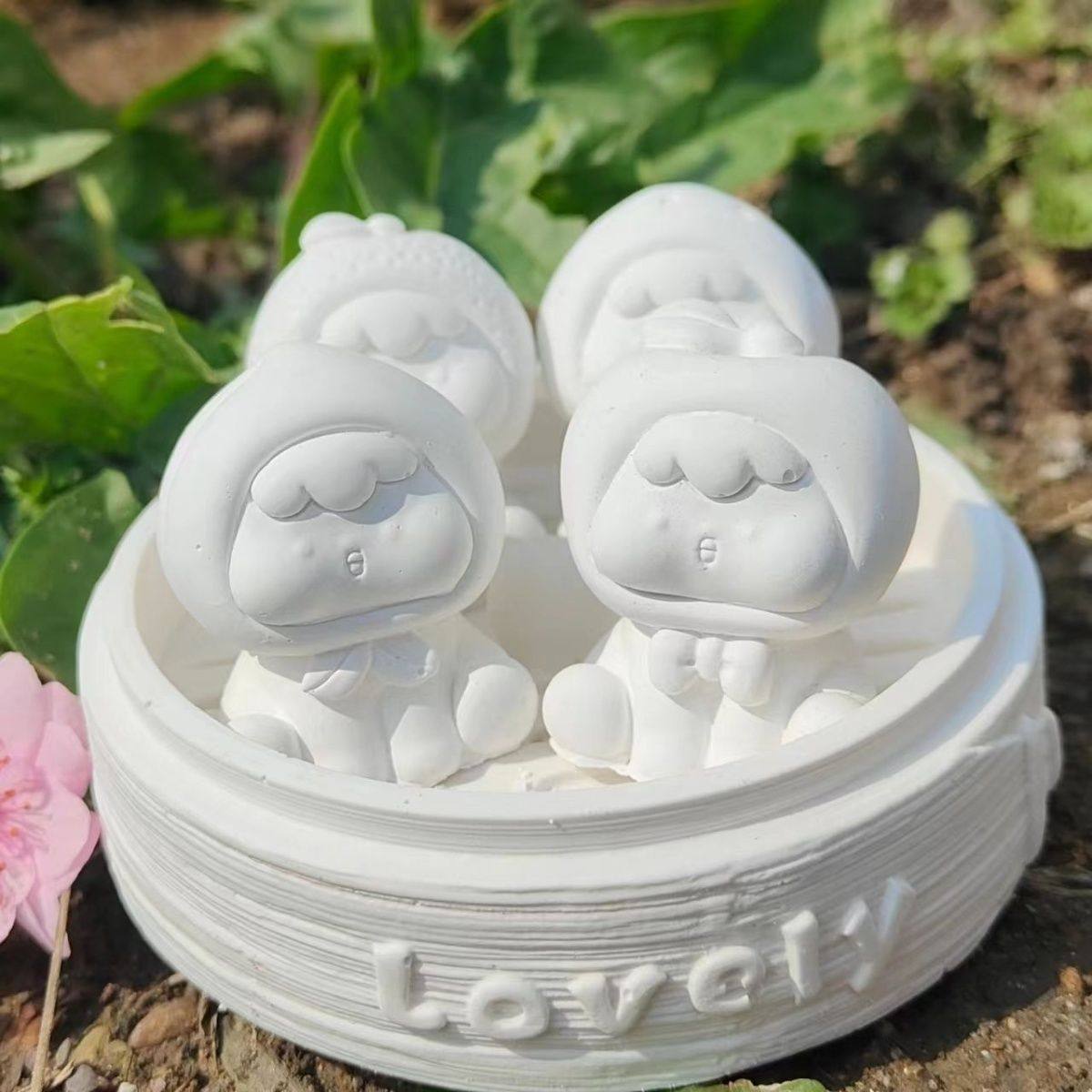 小红书同款蒸笼水果崽崽香薰石膏材质一人一笼蒸蒸日上地摊,淘宝优惠券,粉丝福利购,淘宝优惠卷