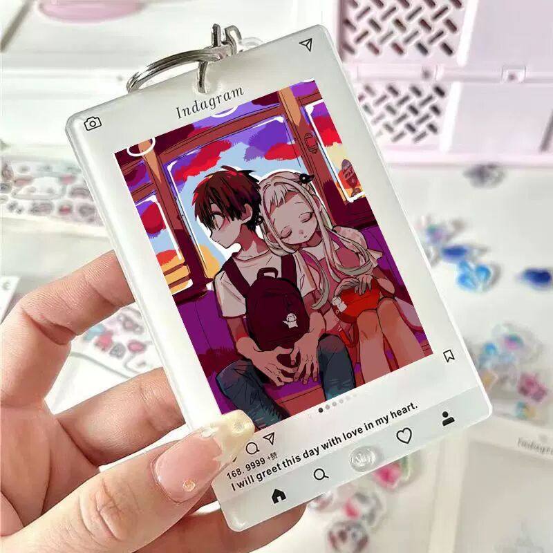 地缚少年花子君INS摇摇乐emoji谷美立牌小卡展示相框挂件含挂绳钥,淘宝优惠券,粉丝福利购,淘宝优惠卷