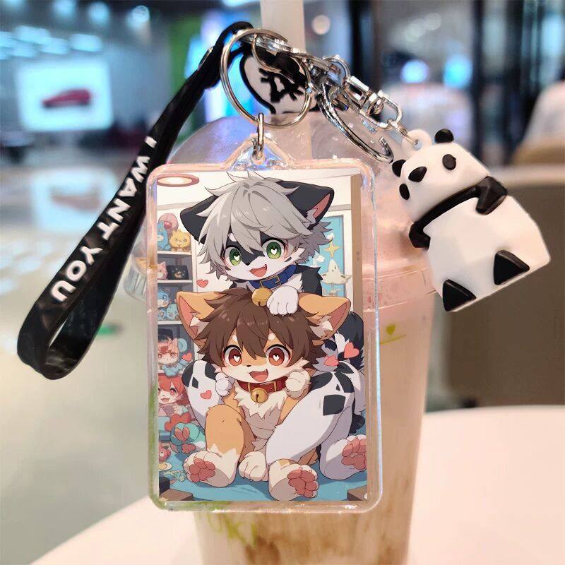 furry福瑞钥匙扣兽人周边图片双面制作卡通公仔二次元挂件背包挂,淘宝优惠券,粉丝福利购,淘宝优惠卷