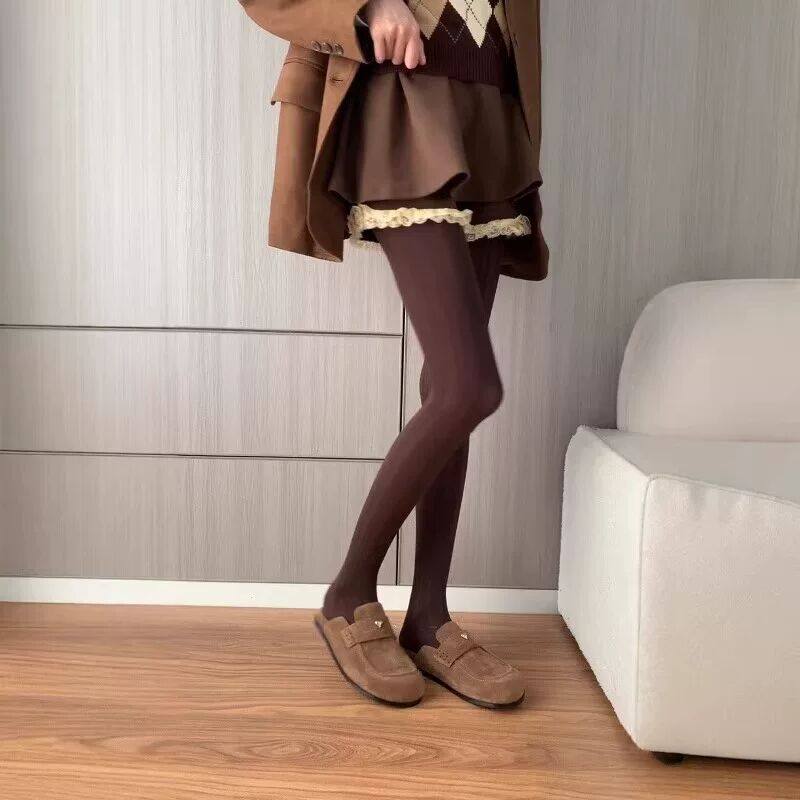 天鹅绒内搭裤袜女春秋冬季薄款防勾丝不掉档灰色提花显瘦裤袜,淘宝优惠券,粉丝福利购,淘宝优惠卷