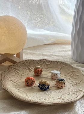 饰品托盘首饰托盘法式托盘饰品托盘ins风摆拍道具项链手链收纳盘