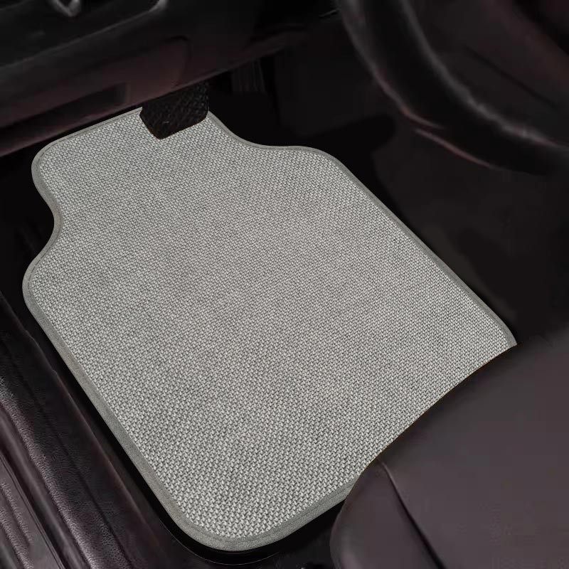亚麻编织汽车通用脚垫主驾驶单片速干防脏易清洗保护垫车地垫专用,淘宝优惠券,粉丝福利购,淘宝优惠卷