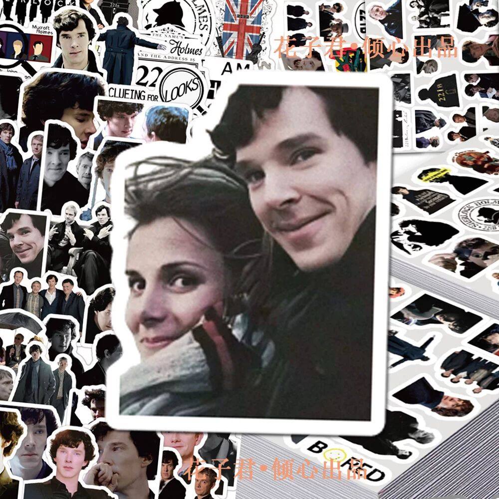 206张美剧神探夏洛克贴纸高清人物周边创意贴画diy桌面行李箱电脑,淘宝优惠券,粉丝福利购,淘宝优惠卷