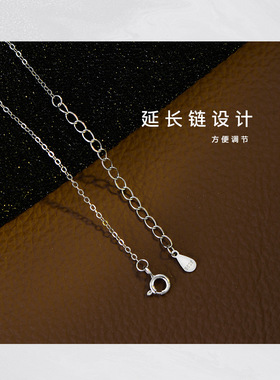 通体s925纯银镀金镶钻一字坠项链女挂坠排钻小直棍气质优雅锁骨链