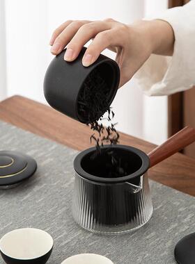 功夫旅行茶具便携式户外旅游泡茶套装快客杯一壶三杯侧把旅行茶具