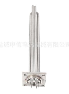 锅炉水箱法兰电加热管模温机加热管316L不锈钢平板法兰盘加热管