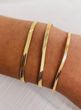 简约ins钛钢手链男女情侣