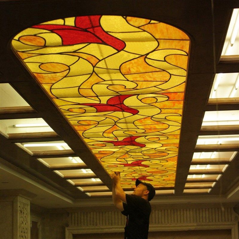 定制雕刻钢化隔断玄关屏风窗门芯欧式帝凡尼艺术玻璃细长灯罩吊顶,淘宝优惠券,粉丝福利购,淘宝优惠卷