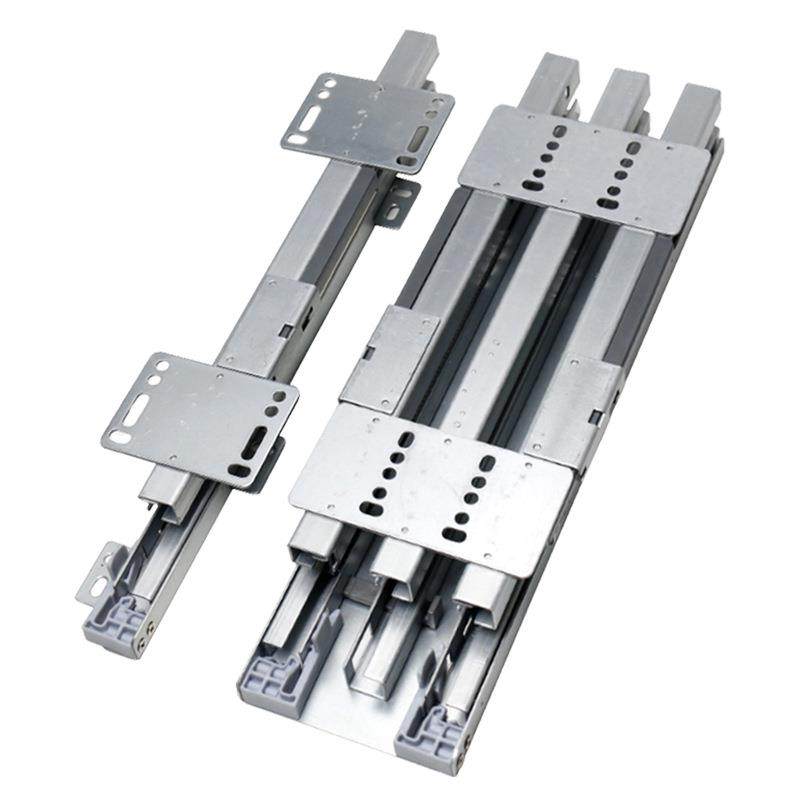 左钢加厚高深柜天地缓冲滑轨隐藏式重型导轨静音推拉上下装轨道,淘宝优惠券,粉丝福利购,淘宝优惠卷