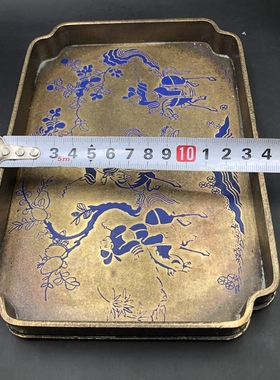 复古黄铜茶承茶具收纳盘中式 壶垫宋式做旧茶盘茶垫 制造 干泡盘