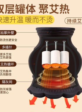 双层加厚砭石火龙罐易出痧