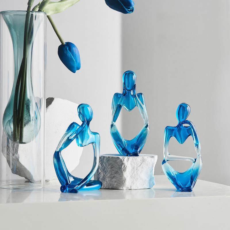 北欧风简约轻奢抽象人物艺术摆件轻奢小众客厅桌面工艺装饰品包邮,淘宝优惠券,粉丝福利购,淘宝优惠卷