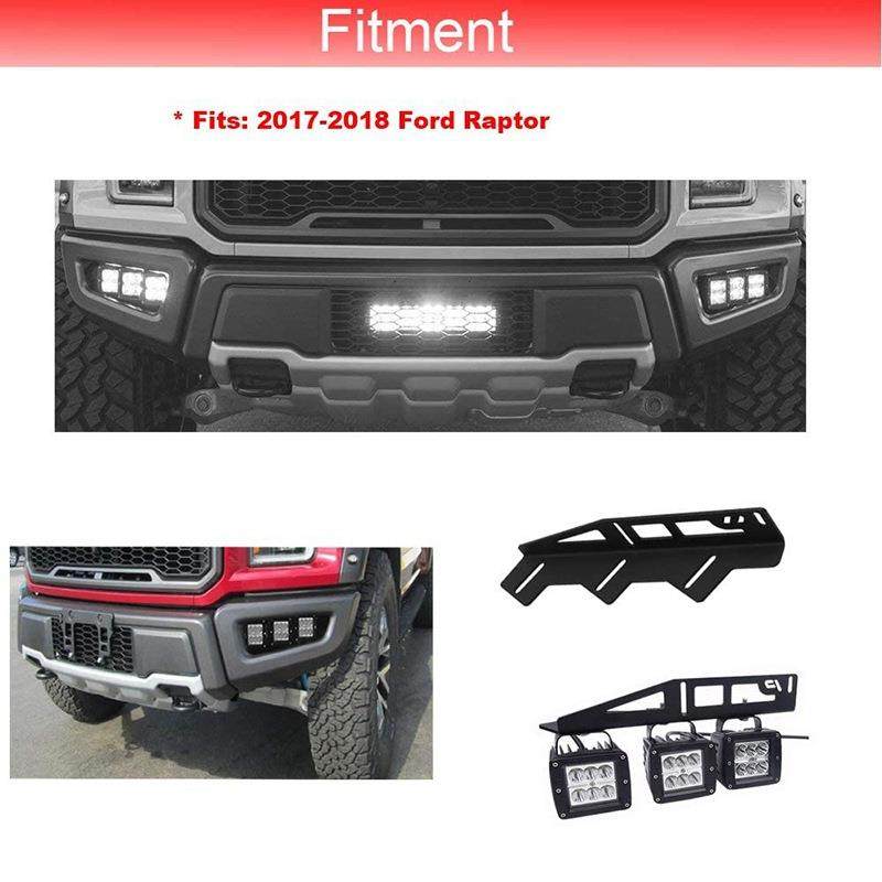 适用福特猛禽2017-2019年前隐藏式保险杠雾灯安装支架前雾灯+支架,淘宝优惠券,粉丝福利购,淘宝优惠卷