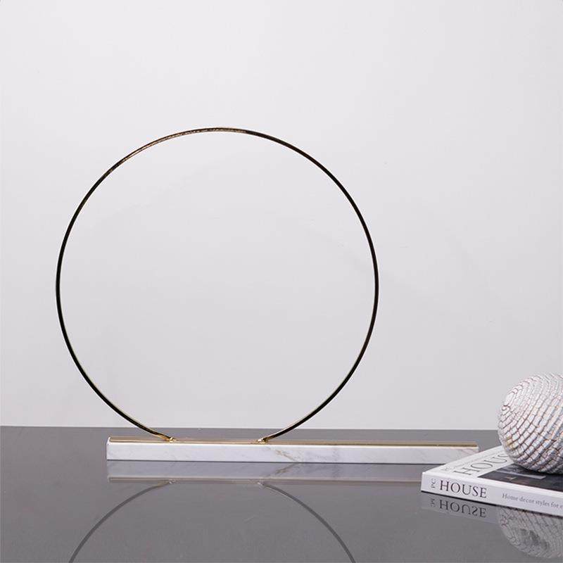 北欧简约创意Q型圆环大理石摆件装饰品样板房客厅茶几软装摆设,淘宝优惠券,粉丝福利购,淘宝优惠卷