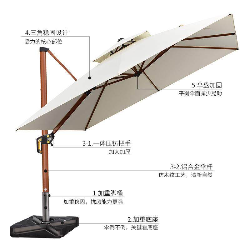 紫叶庭院伞户外伞户外遮阳伞花园大号太阳伞室外伞罗马伞摆摊可收,淘宝优惠券,粉丝福利购,淘宝优惠卷