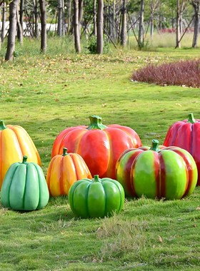 户外仿真蔬菜南瓜摆件庭院花园装饰品园林景观造景玻璃钢雕塑小品