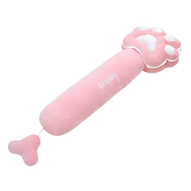 可爱猫爪长条抱枕床头靠背垫女生夹腿睡觉枕头懒人护颈靠枕,淘宝优惠券,粉丝福利购,淘宝优惠卷