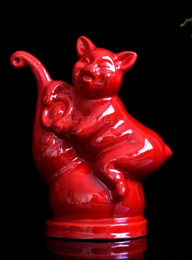 陶瓷十二生肖摆件鼠牛虎兔龙蛇马羊猴鸡狗猪家居装饰生肖创意礼品