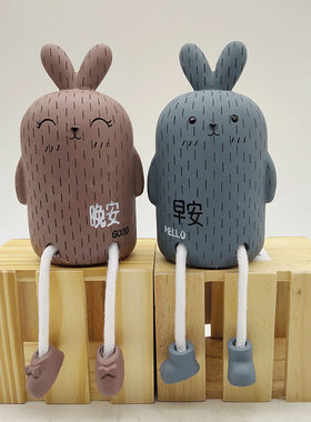 创意床头柜装饰品女生卧室小摆设品桌面房间家居个性吊脚娃娃摆件