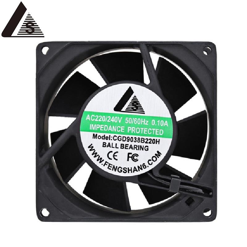 CG9238双滚珠220V交流大风量耐高温ip68防水机箱机柜散热工业风扇 - 图0