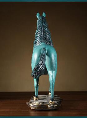 马到成功铜马摆件家居装饰客厅办公室桌面摆件开业乔迁贺礼铜制品