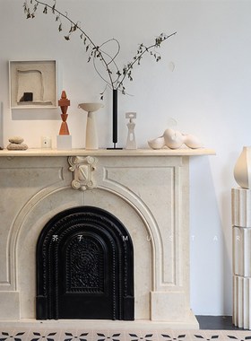 法式中古风客厅欧式罗马柱子装饰品艺术雕塑台博主玄关落地摆件