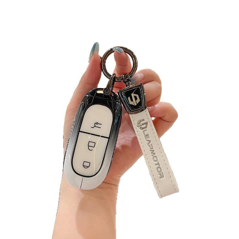 适用于新款零跑B10钥匙套C11汽车C16专用C01金属遥控壳C10全包扣 - 图3