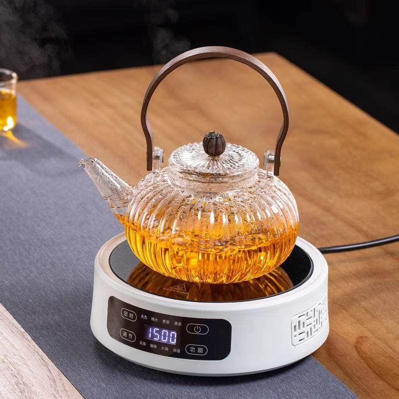 戈米电陶炉煮茶器玻璃耐高温蒸煮一体过滤家用泡白茶具烧水壶套装,淘宝优惠券,粉丝福利购,淘宝优惠卷