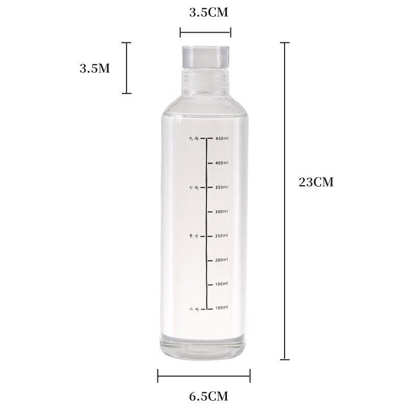 High borosilicate glass bottle empty wine bottle high-end sealed food grade wine storage bubble wine bottle with scale wine bottling