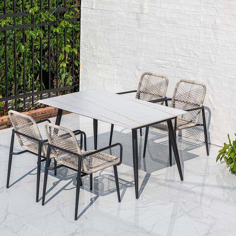 庭院阳台花园藤椅套件组合户外桌椅北欧风休闲简约藤编编绳桌椅,淘宝优惠券,粉丝福利购,淘宝优惠卷