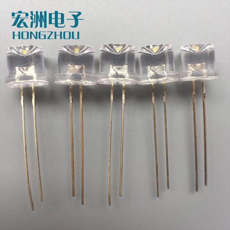 F8内凹有边快闪发光二极管LED灯珠8MM内凹七彩三色汽车灯,淘宝优惠券,粉丝福利购,淘宝优惠卷