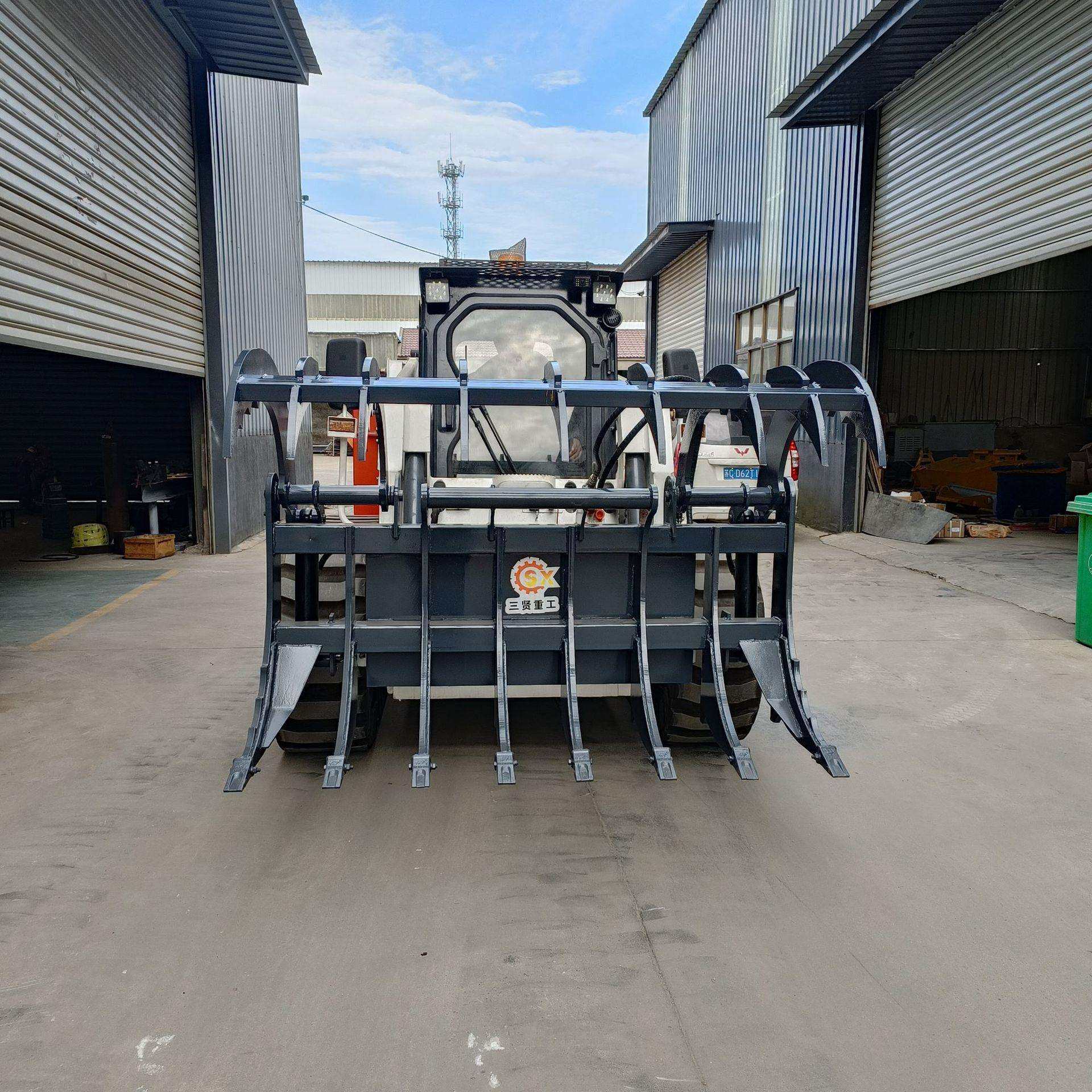 铲车改装夹草叉装载机干草叉抓草叉滑移机叉子抱叉三贤重工机械,淘宝优惠券,粉丝福利购,淘宝优惠卷