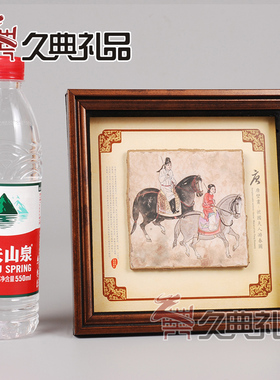 壁画装饰 观鸟补蝉图p商务送礼 中国风装饰怀旧风摆件博古架摆件