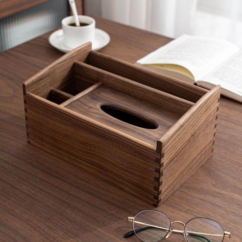 胡桃木纸巾盒客厅高档轻奢创意抽纸盒茶几桌面餐巾纸收纳盒木质,淘宝优惠券,粉丝福利购,淘宝优惠卷