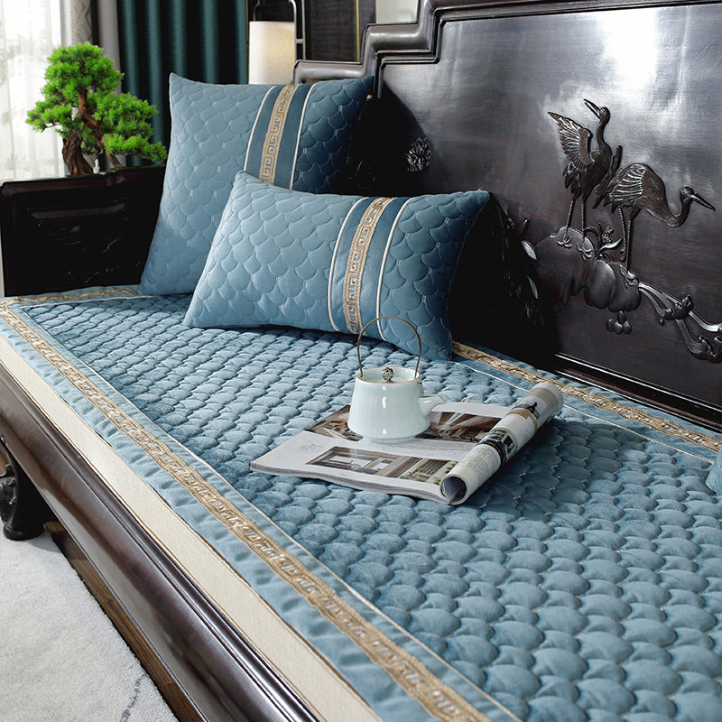 新中式沙发垫四季通用靠背巾盖布防滑实木沙发套罩红木高级感坐垫,淘宝优惠券,粉丝福利购,淘宝优惠卷