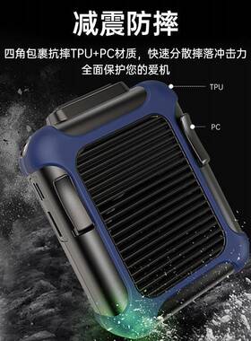 爆款户外挂腰风扇usb充电腰挂便捷式风扇挂脖无叶扇