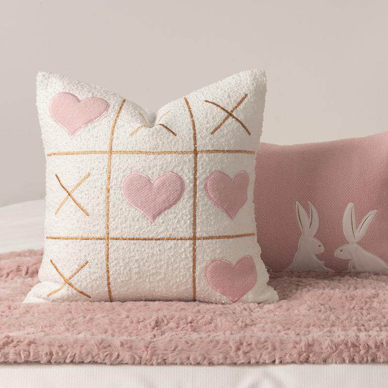 儿童样板间床品粉色兔兔软装样板房家具展厅高档床上用品,淘宝优惠券,粉丝福利购,淘宝优惠卷