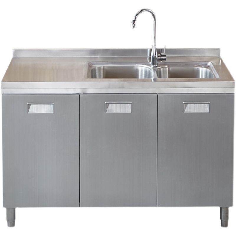 家用灶台柜橱柜一体餐边柜橱柜置物柜碗柜不锈钢厨房橱柜,淘宝优惠券,粉丝福利购,淘宝优惠卷