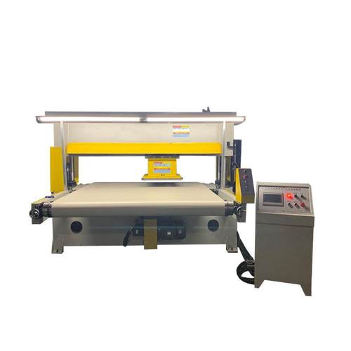 皮带式全自动送料裁断机皮革汽车内饰坐垫四柱液压裁断机 - 图3